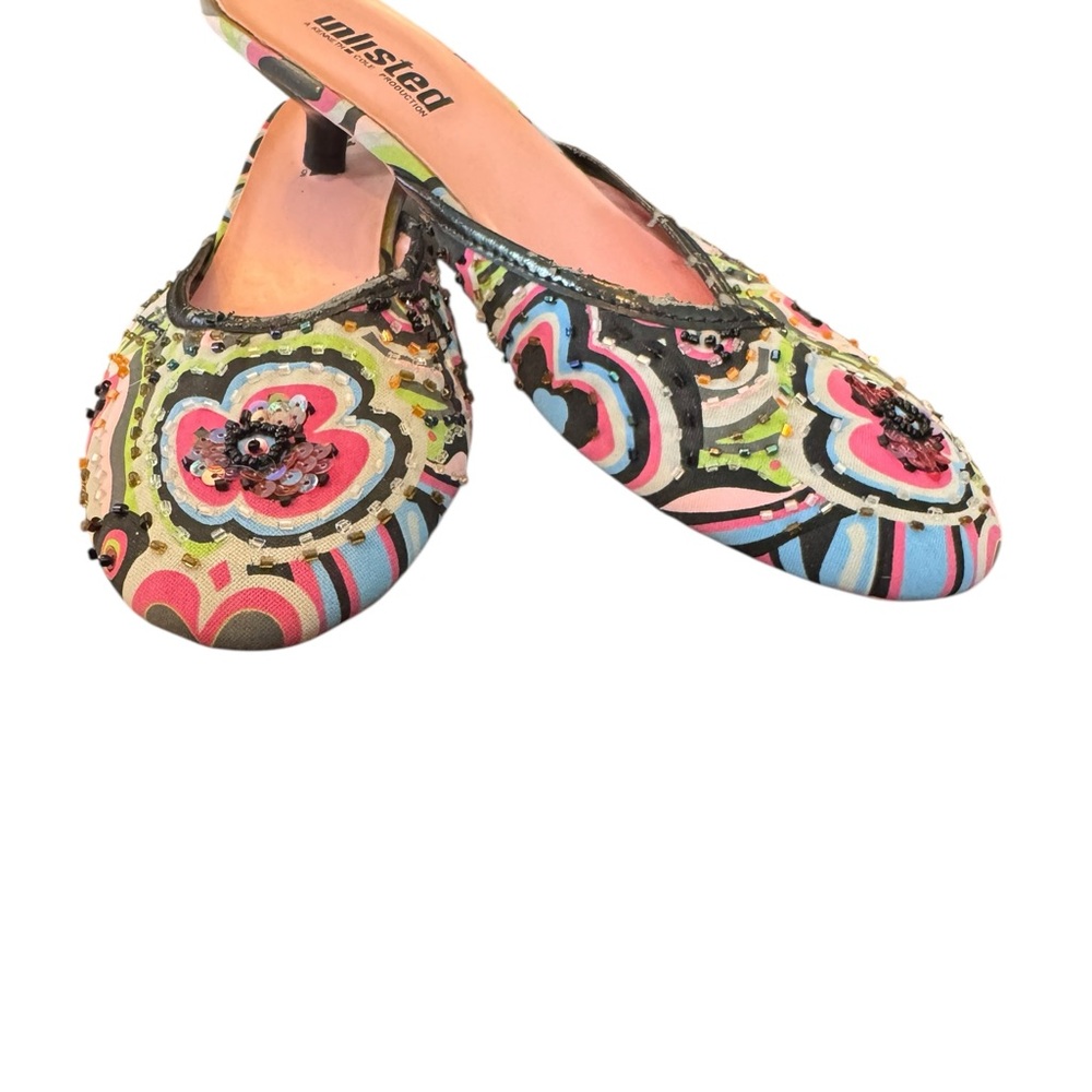 Unlisted by Kenneth Cole Multicolor Embellished Women's Shoes Size 8